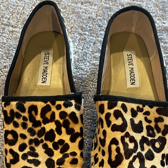 Steve Madden Alexia Leopard Print Espadrille Platform, Calf Hair Upper, NWOB, 6 - Picture 11 of 12